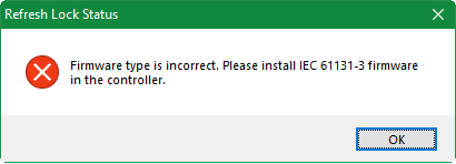 ISaGRAF firmware error