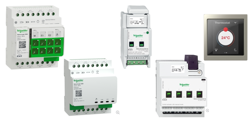 Produtos da linha SpaceLogic KNX