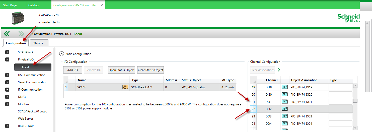 Configuring IO in RemoteConenct