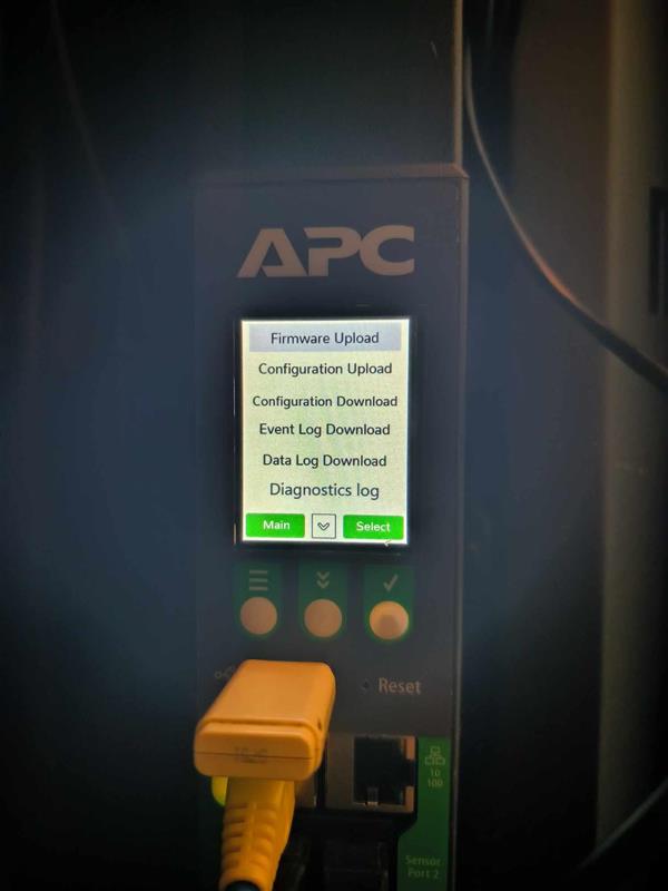 Firmware upload option