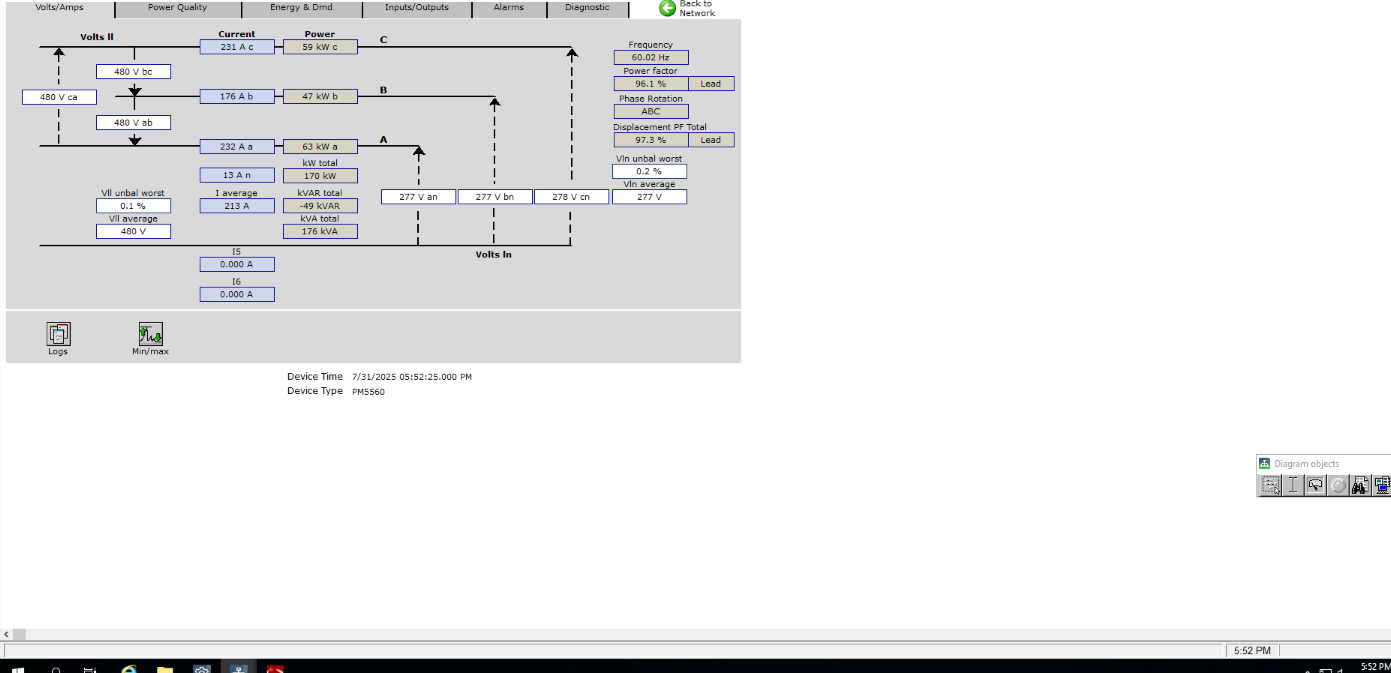 PME Web application diagrams screenshot