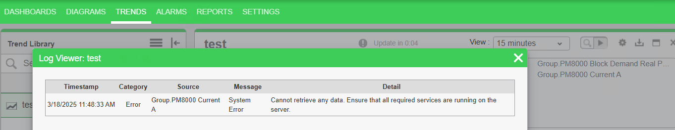Cannot retrieve any data
