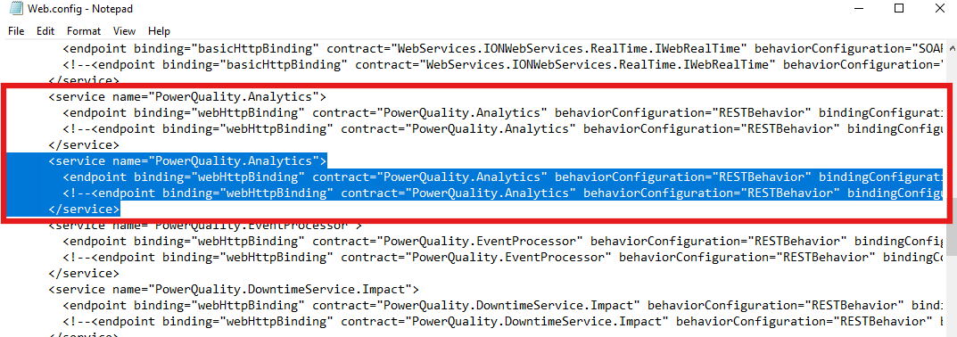 Duplicate value in Web.config file
