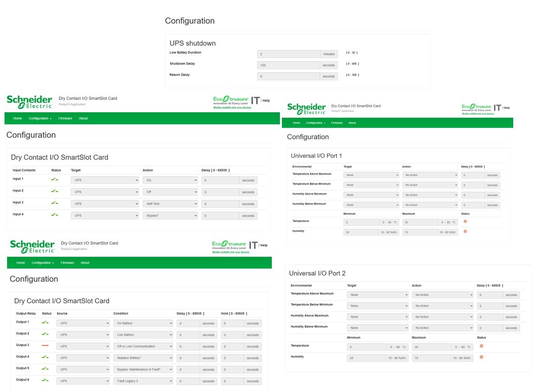 The image below is the sample of the grayed out option from the AP9614 Dry Contact I/O card.&nbsp;