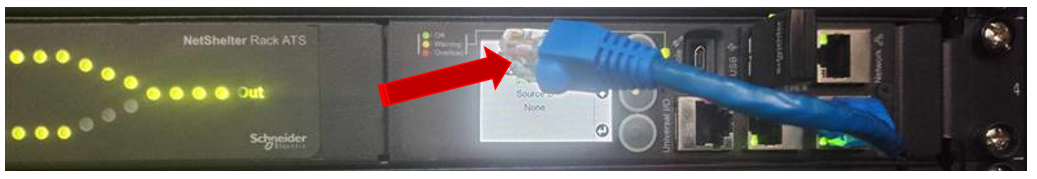 The image shows an ATS with an NPS / Link / Cascade disconnected 