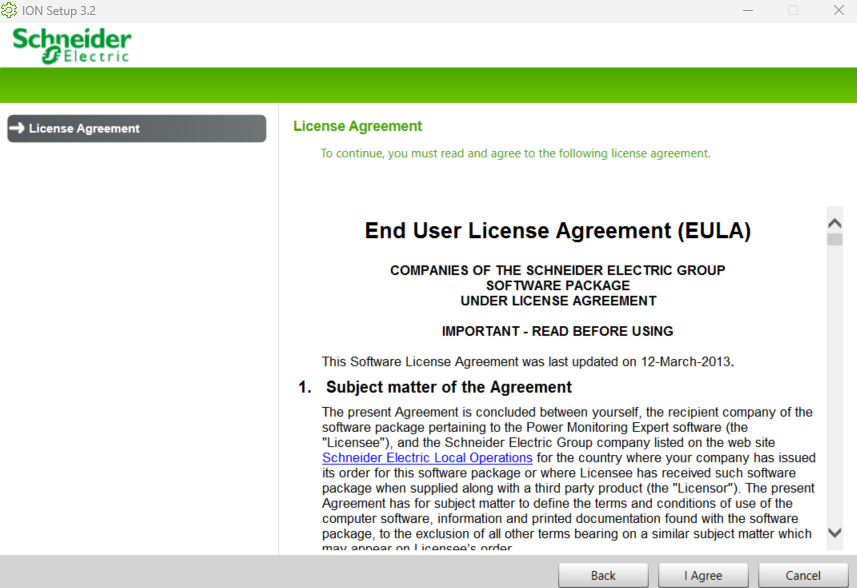 EULA showing during installation