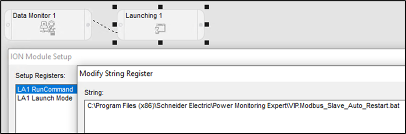 Set Launching Module path