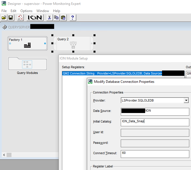 Query module setup registers