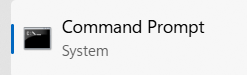 Command prompt icon