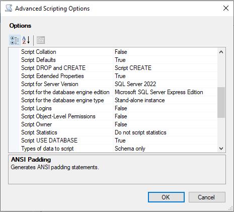 SSMS duplicate database ui