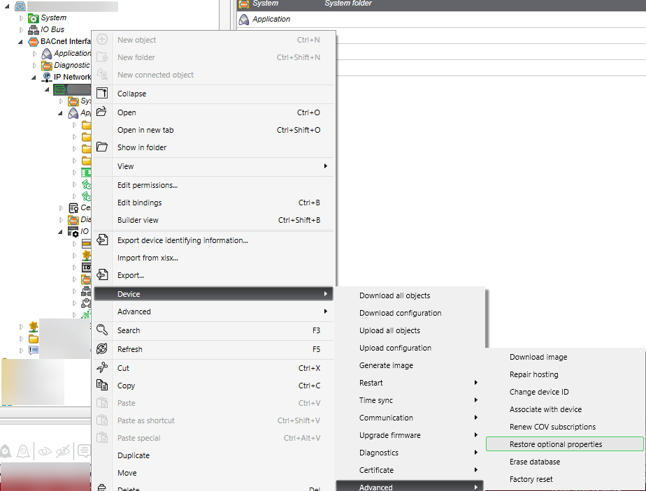 Restore optional properties