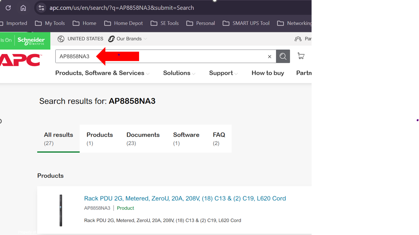 This image shows how to search for SKU