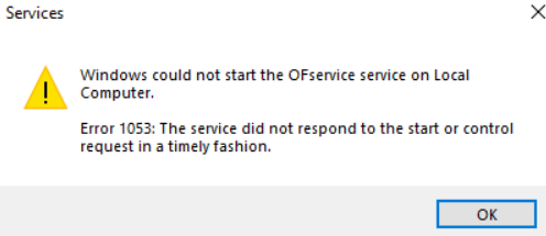 Service error