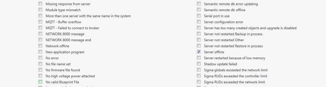 System alarm
