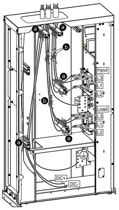 Left Side View of the Maintenance Bypass Cabinet