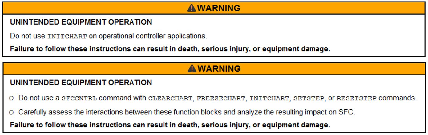 Warning ECE