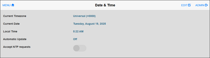 Date & Time