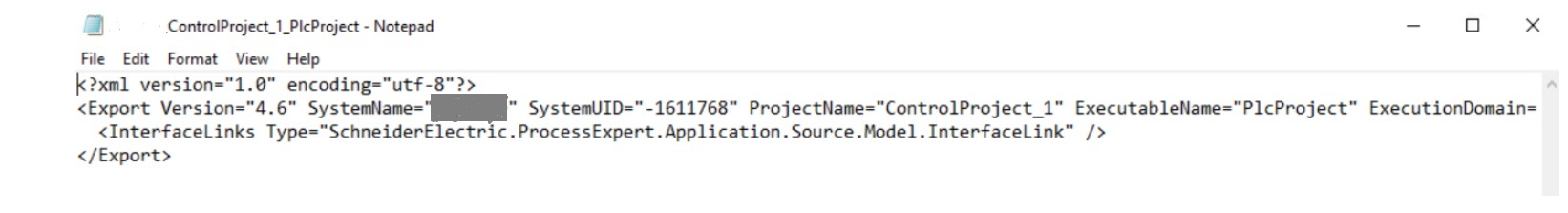 Error XML format