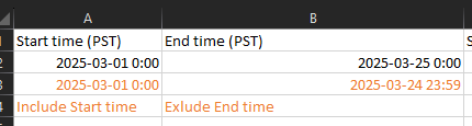 StartEndTime
