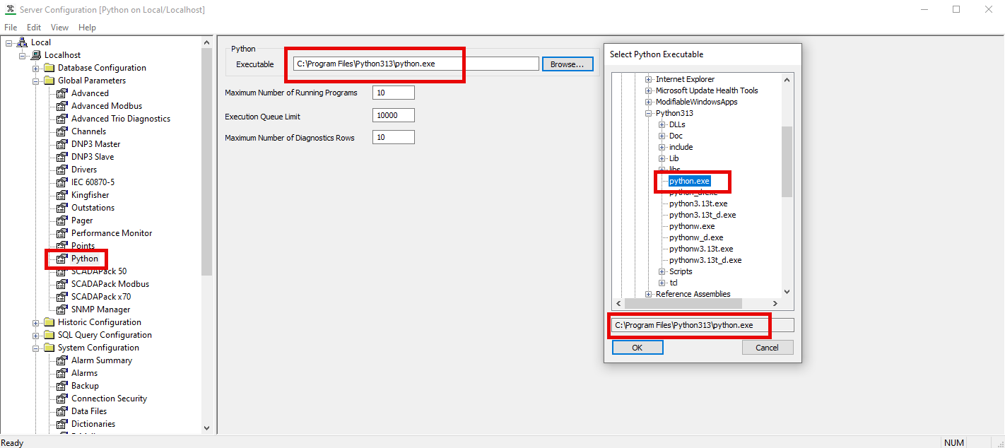 server config