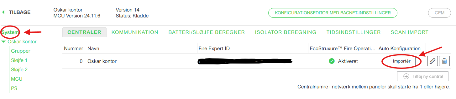 auto konfig import