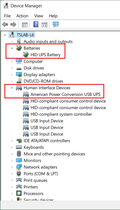 Administrador de dispositivos de Windows