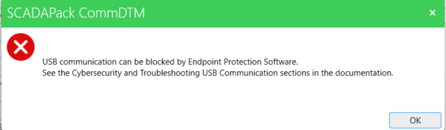 USB communication issue