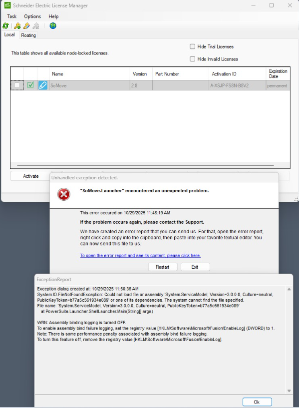 This is the error message photo 1