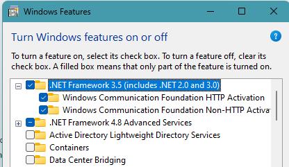 Turn Windows features on or off photo 2 