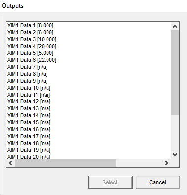 Import module output view