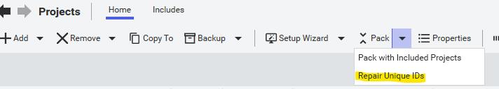 Repair unique ID