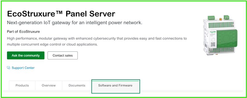 Firmware page