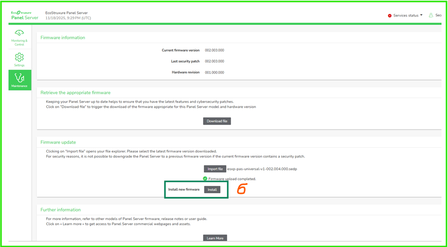Upload completed