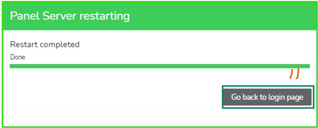 Restart completed