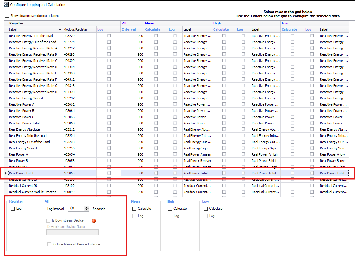 Configure Logging and Calculation