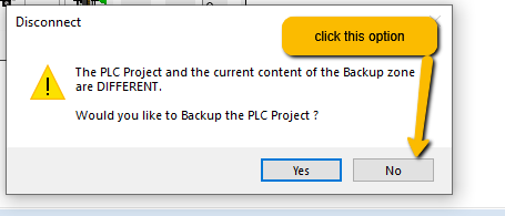 backup option