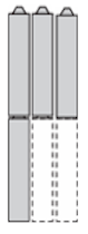 Maximum contact organization for push-pull/turn to release/emergency stop button head