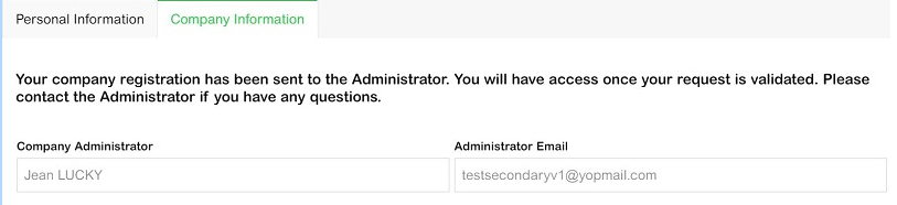Company Information Tab