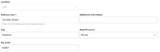Company address