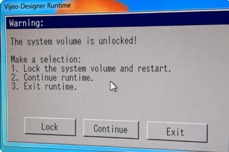 EWF (Enhanced write filter) on Windows 7