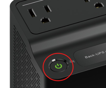 Image showing the power button of the discussed Back UPS ES M