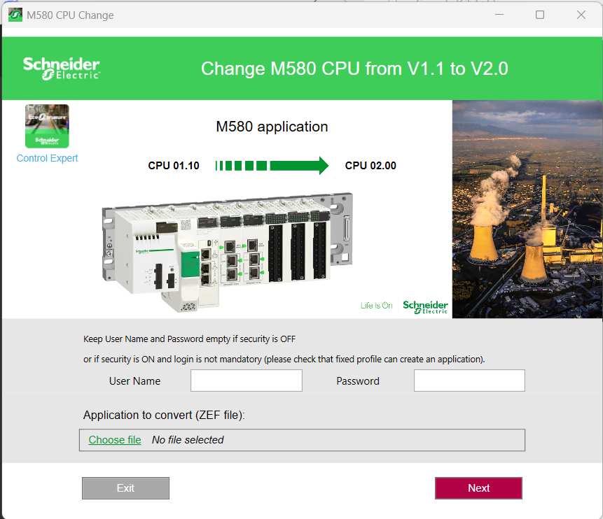 M580_CPU_from V1.1 to V2.0