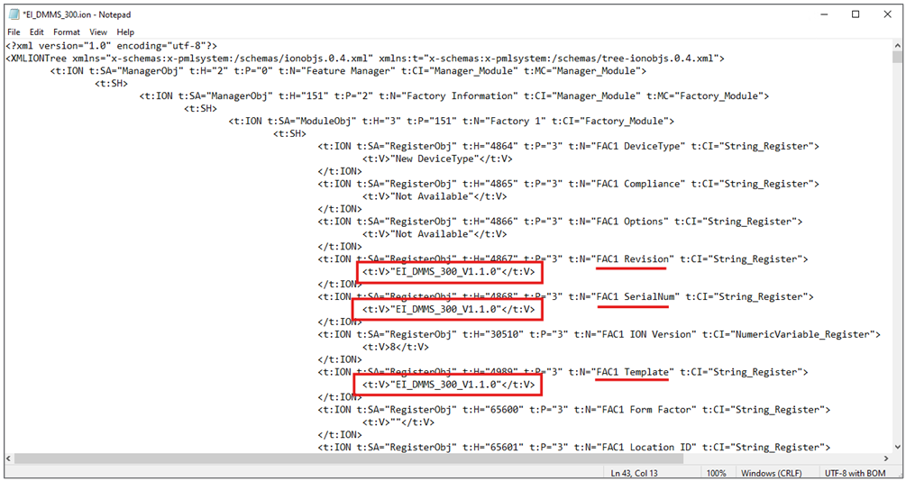 Values to edit under sections