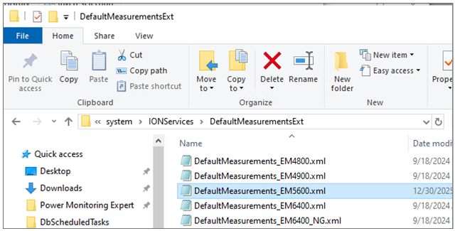 DefaultMeasurements file