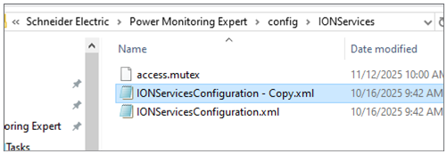 Backup the OPC server configuration