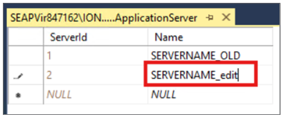 Edit ServerId name