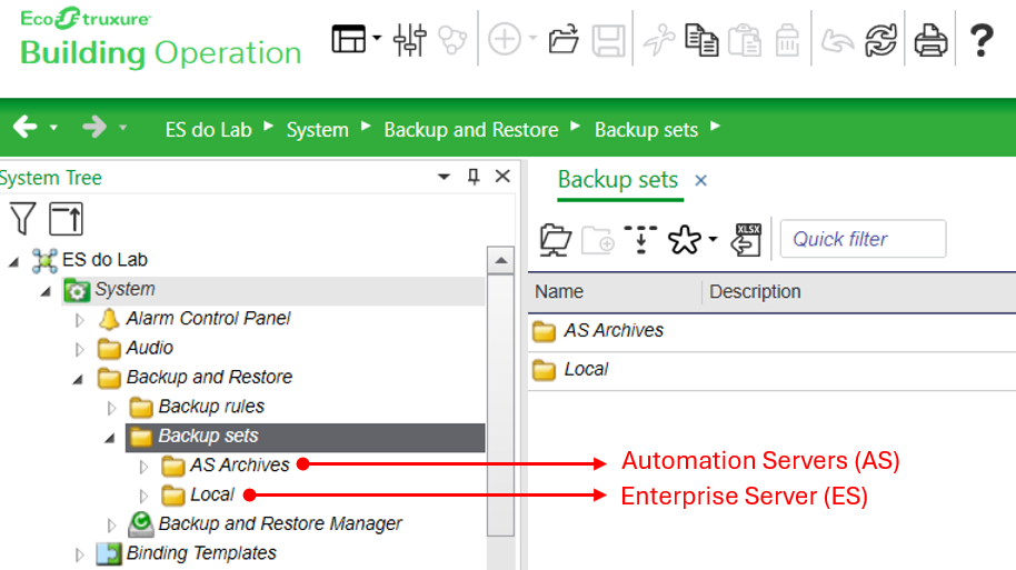 Backups na WorkStation do EBO