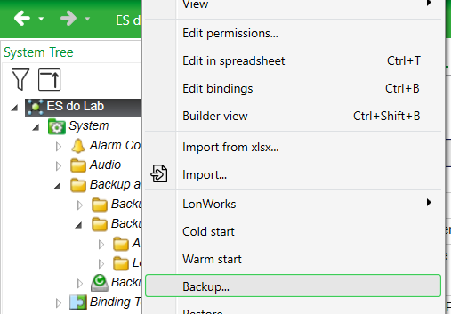 Como gerar novo backup no Enterprise Server