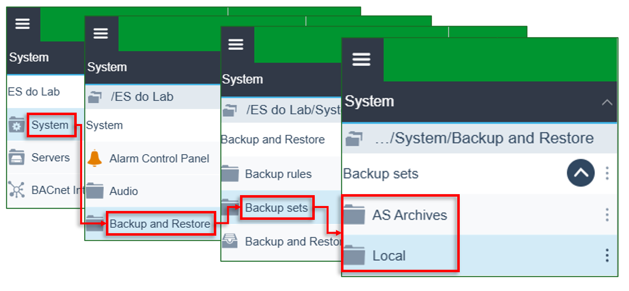 Acesso aos backups via WebStation