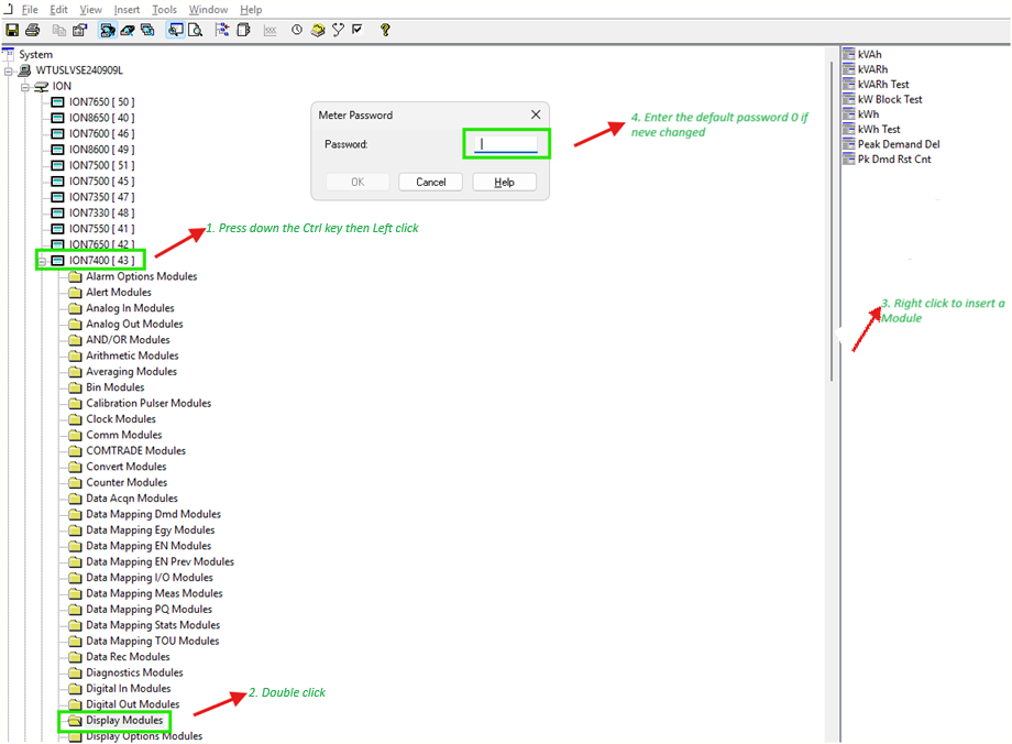 Figure 2: Second Method &nbsp;to access the ION Setup advanced configuration Mode